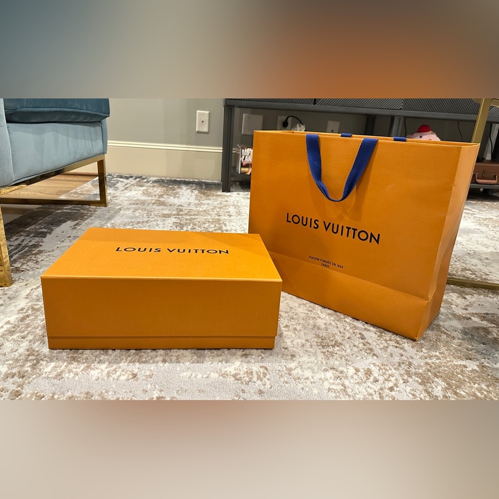 Authentic Louis Vuitton empty box and bag